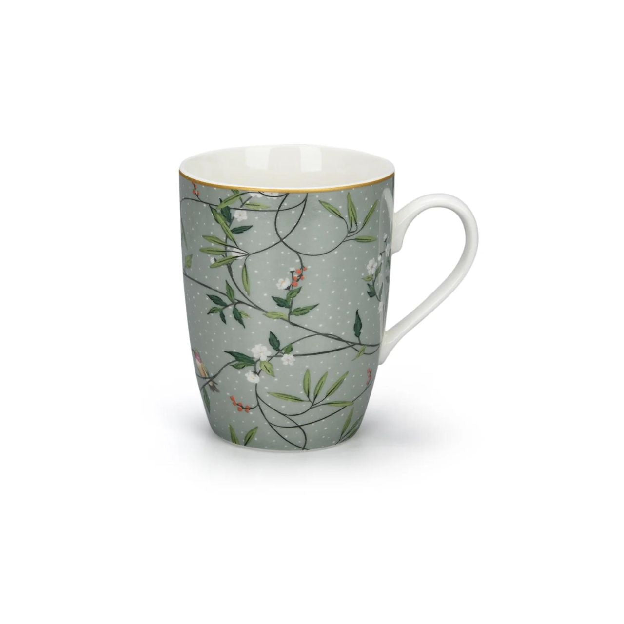 Alice Bell Collection Set of 6 Mugs by Mindy Brownes  This Mindy Brownes Alice Bell Collection Set of 6 Mugs is perfect for any occasion. Crafted with high quality porcelain, these mugs feature unique green and intricate floral designs that are sure to bring some charm to your kitchen. Enjoy a hot beverage with your friends and family with this Alice Bell Collection set.