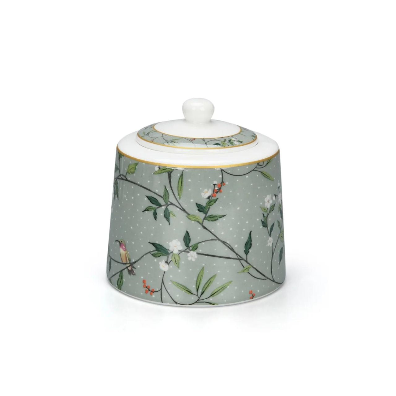 Alice Bell Creamer & Sugar Dish by Mindy Brownes Add an elegant touch to your tea service with the Mindy Brownes Alice Bell Collection Sugar & Cream Set. Crafted of luxurious ceramic, this set features a cream and sugar dish with an ornate design.