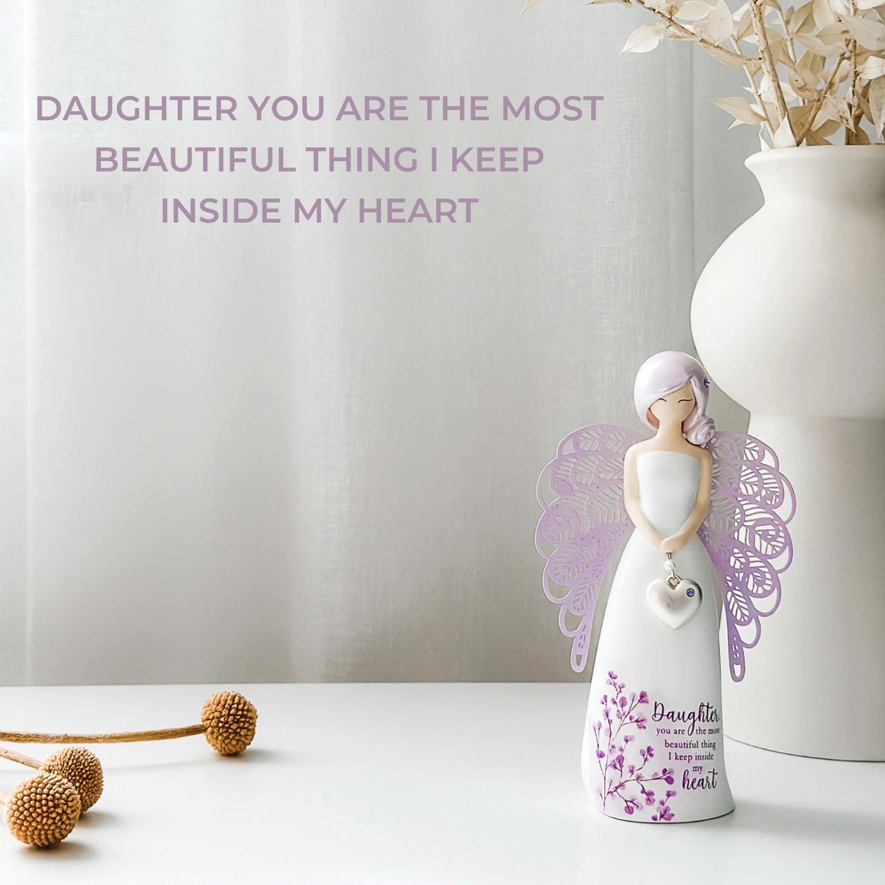 Looking for a thoughtful gift that's both beautiful and meaningful? These stunning angels are the perfect way to show someone special just how much they mean to you. Standing 15.5cm tall, they are perfect as a gift and home decoration. Each angel comes in gorgeous You Are An Angel gift box packaging.