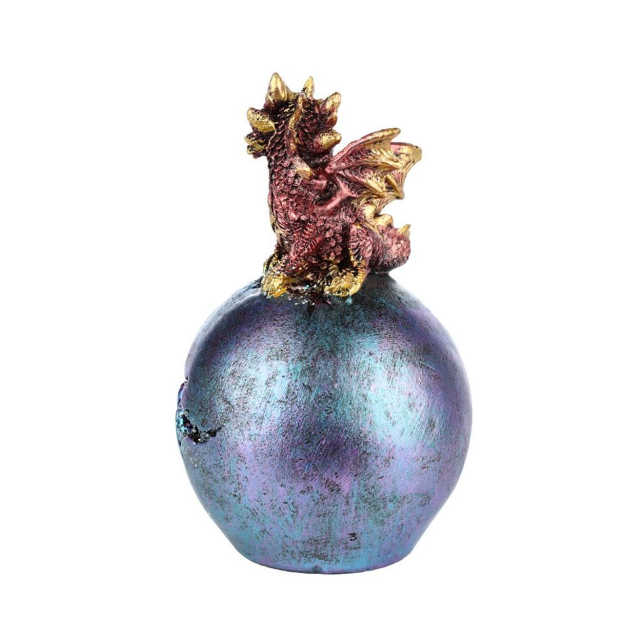Baby Dragon LED Geode Dragon Egg - Material: Resin and Plastic - Batteries Required: 2 x LR44 - Batteries Included: Yes - LED: Controlled by an on/off switch on the bottom.