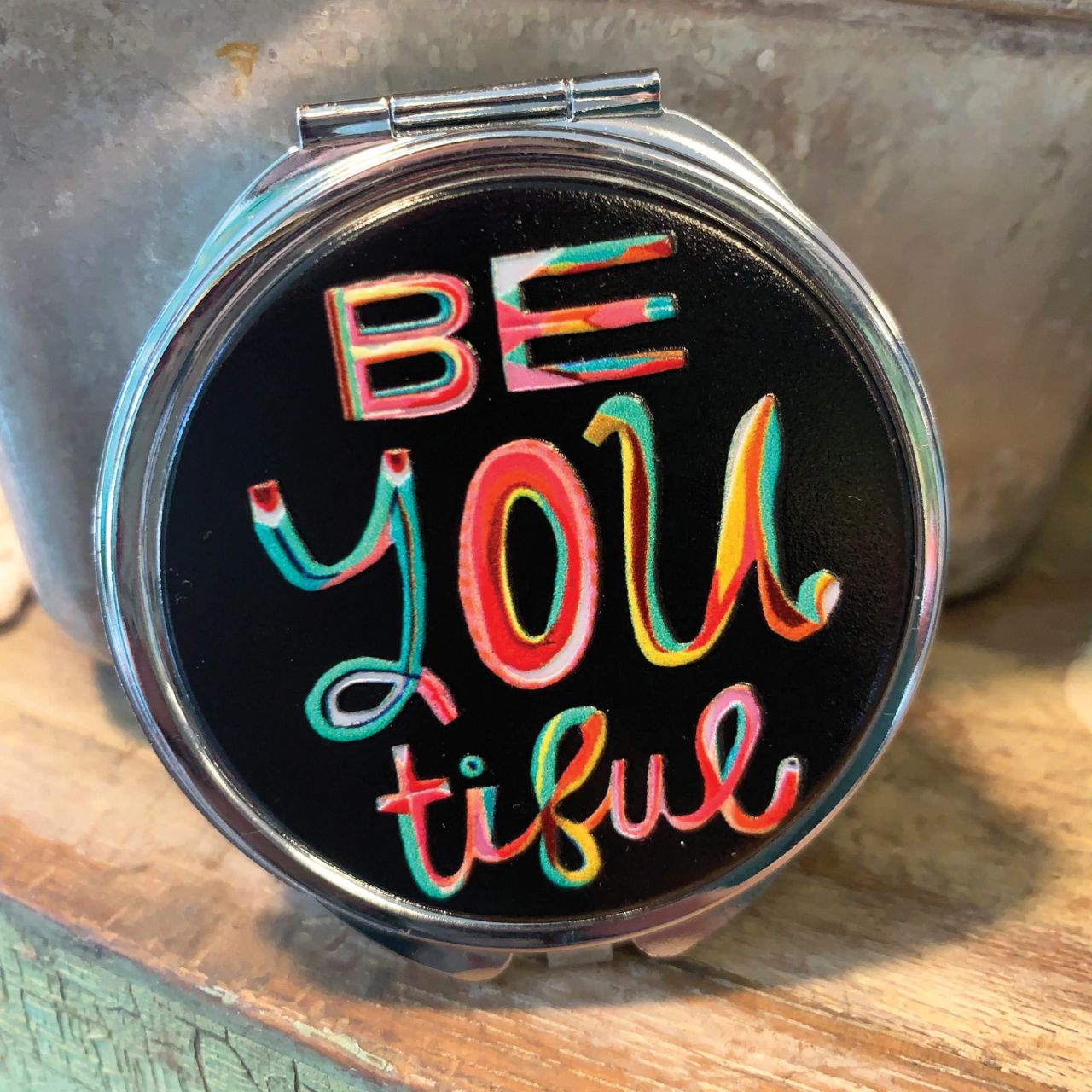 Michelle Allen Beyoutiful Trinket Box This lightweight and durable Beyoutiful trinket box makes a splendid gift for a friend or yourself. They are the perfect size to fit in any purse, make-up bag, carry on, or backpack. And best of all, they are super practical for every day use.