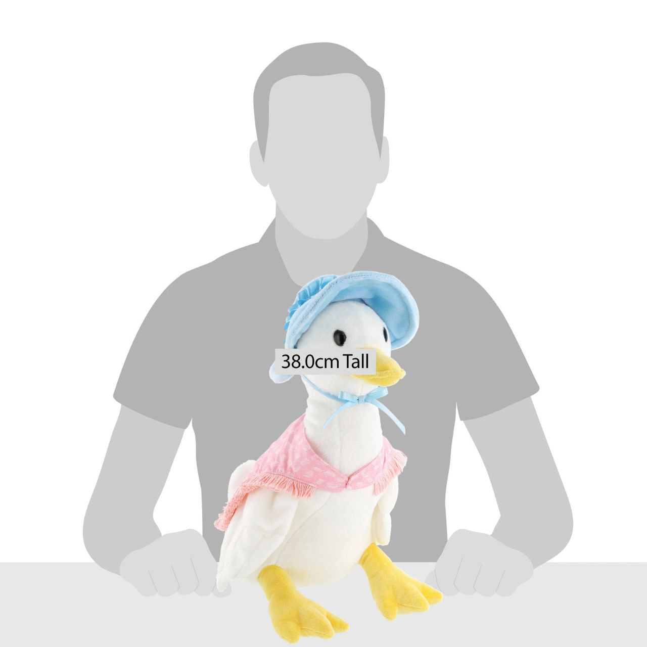 This Jemima Puddle-Duck soft toy is made from beautifully soft fabric and is dressed in clothing exactly as illustrated by Beatrix Potter, with her signature beautiful bonnet and shawl. The Peter Rabbit collection features the much loved characters from the Beatrix Potter books and this quality and authentic soft toy is sure to be adored for many years to come.