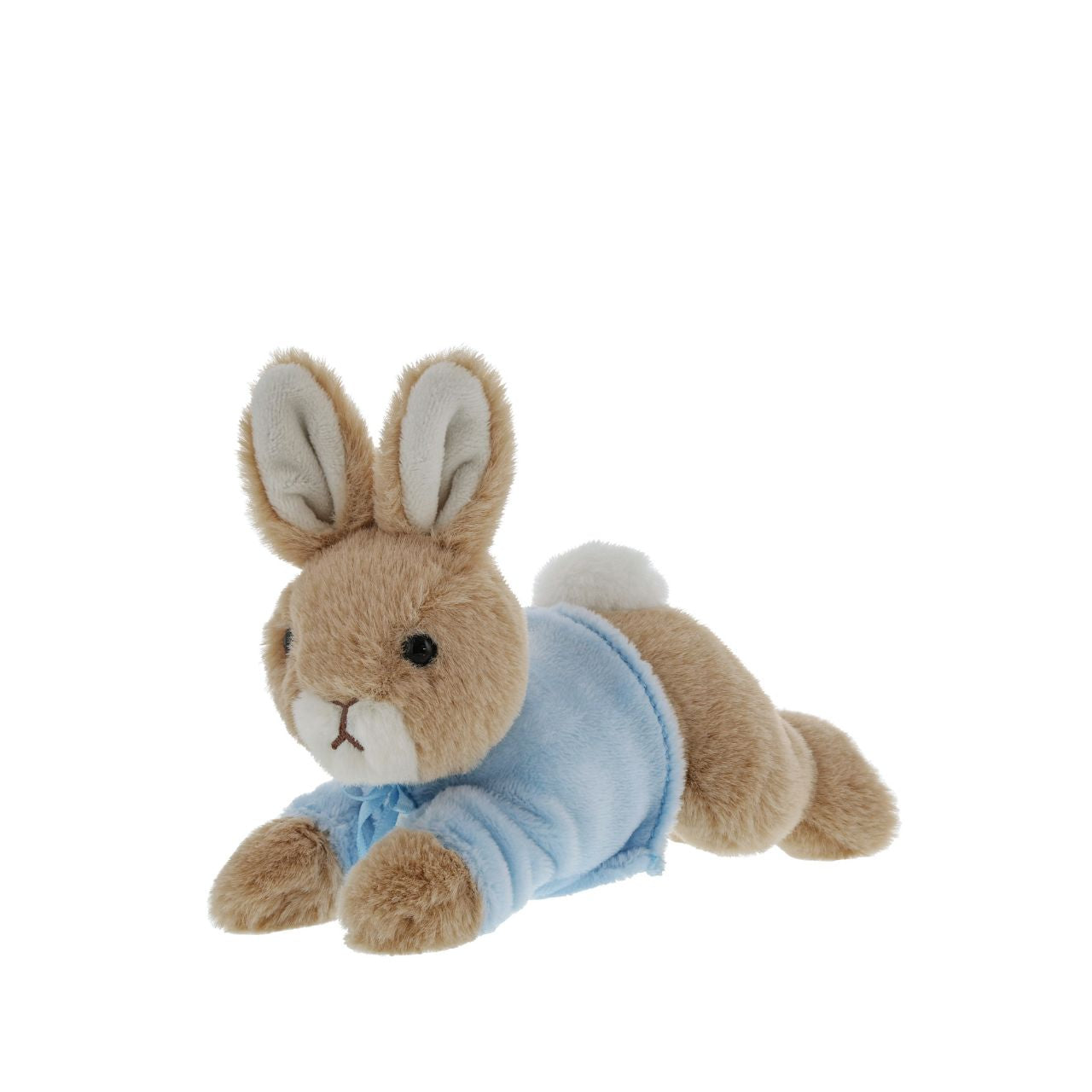 The Peter Rabbit Lying Down soft toy is made from beautifully soft fabric and dressed in clothing based on the original Beatrix Potter illustrations. Dressed in his signature blue jacket, Peter will look the part in any home.
