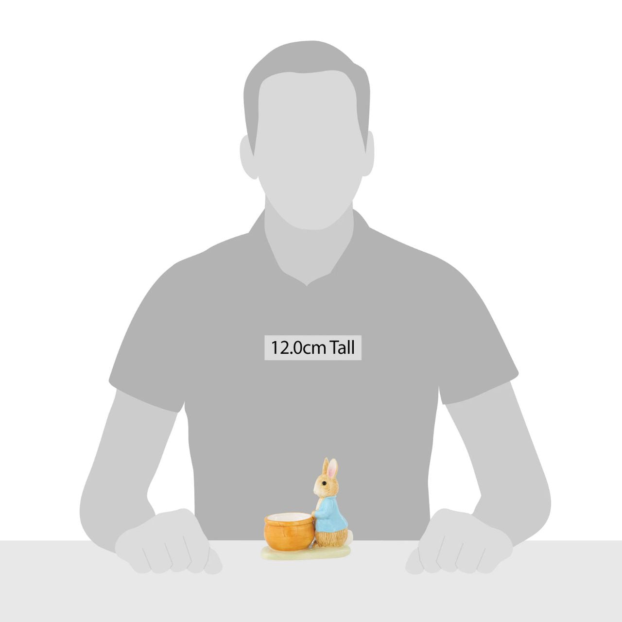 Peter Rabbit Egg Cup Serve your morning eggs in style with our unique and charming Peter Rabbit egg cup, because regular egg cups aren't all they're cracked up to be...This beautiful Beatrix Potter egg cup has been made from sturdy ceramic and makes the ideal collector's piece or gift. We recommend you use large eggs to feel the true benefit, or why not fill with mini chocolate eggs for a sweet easter gift.