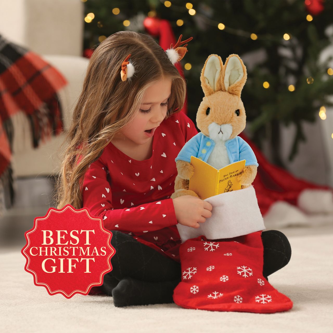 Introducing the star of our latest collection: the Large Animated Peter Rabbit Soft Toy where enchanting storytelling meets cosy cuddles. This charming plush toy plays an 8-minute full-length rendition of "The Tale of Peter Rabbit," complete with immersive sound effects that bring the story to life.