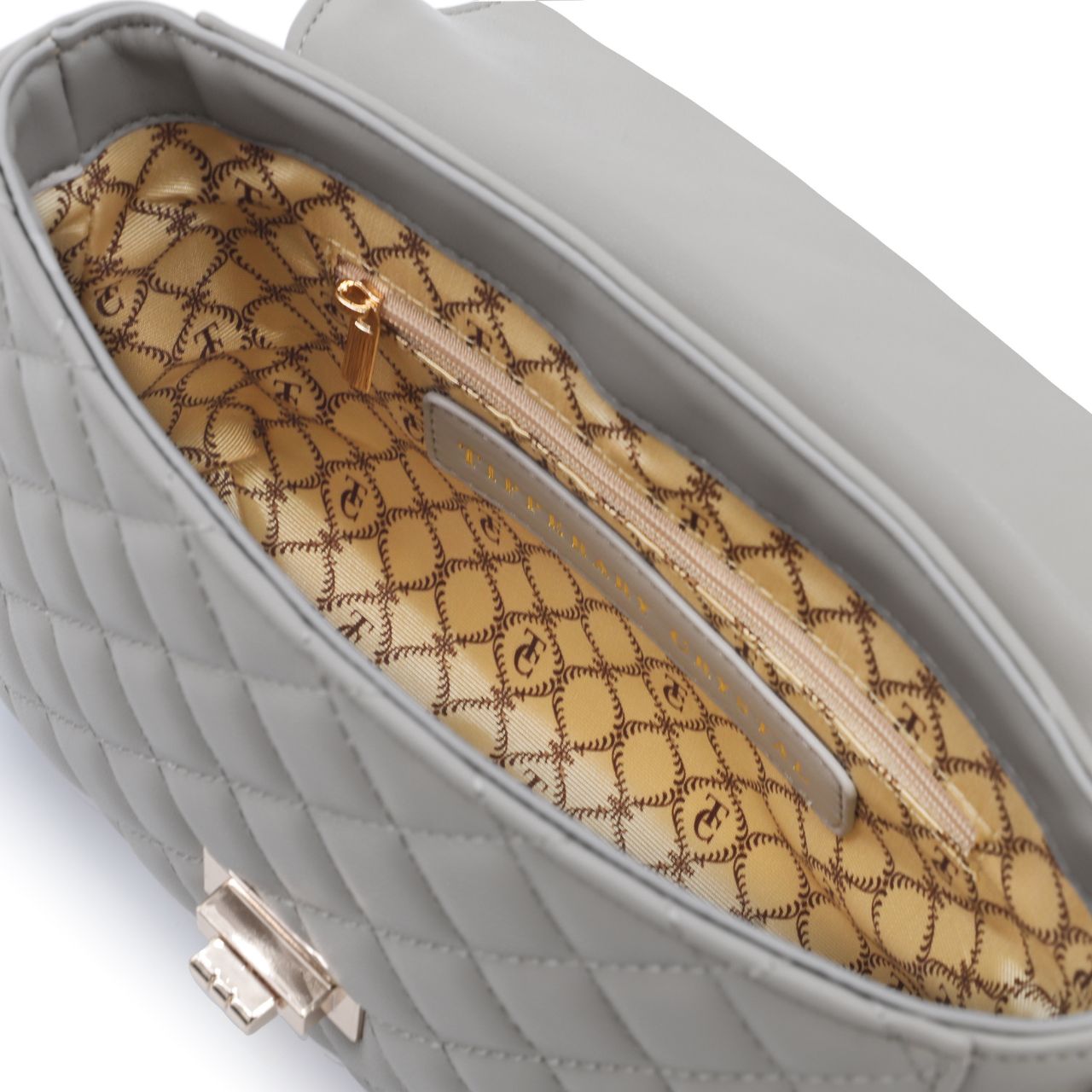 Bella Handbag - Grey by Tipperary Crystal Bella Handbag - Grey