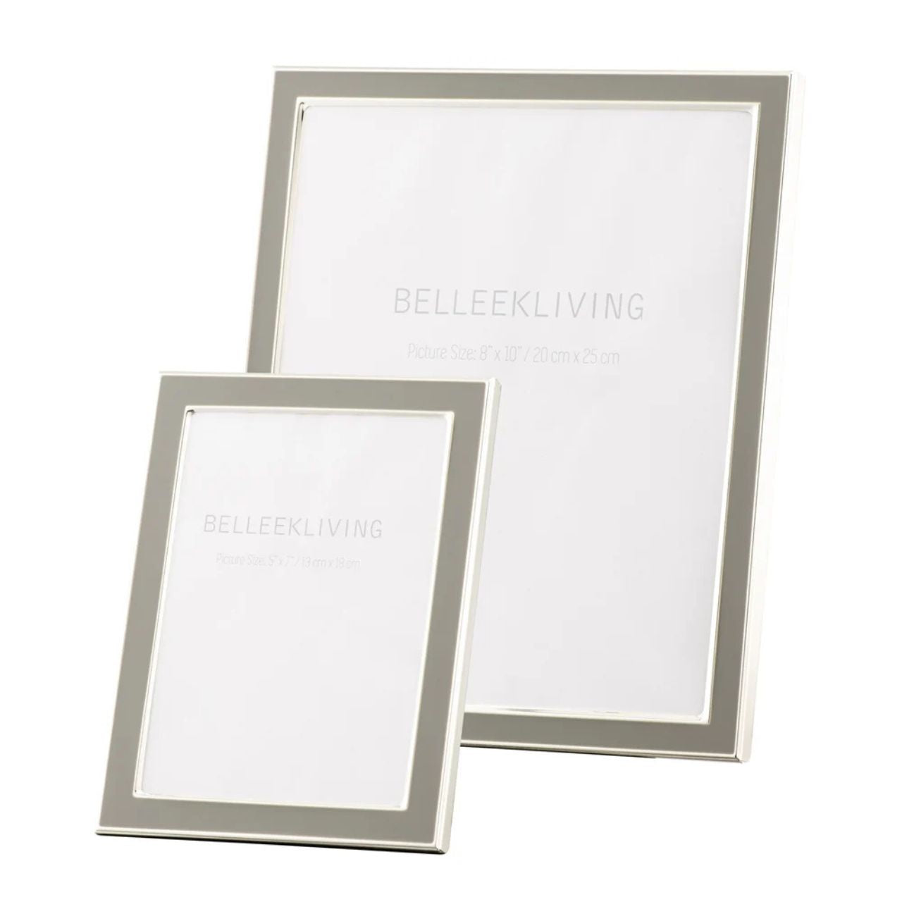 Our new Belleek Living Frames are made of moulded steel and are electroplated to create a shiny silver finish. The black backing board slides into the frame and is covered in a soft flock material. Perfect for gifting or displaying images of your loved ones.