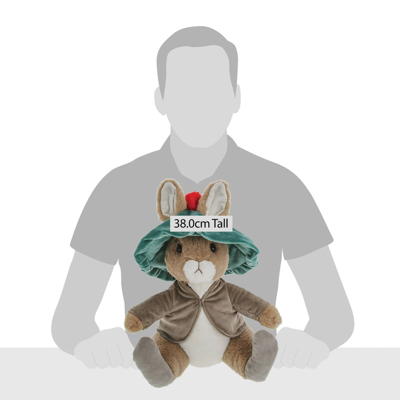 This Benjamin Bunny soft toy is made from beautifully soft fabric and is dressed in clothing exactly as illustrated by Beatrix Potter, wearing a dusty brown jacket and his signature green hat. The Peter Rabbit collection features the much loved characters from the Beatrix Potter books and this quality and authentic soft toy is sure to be adored for many years to come.