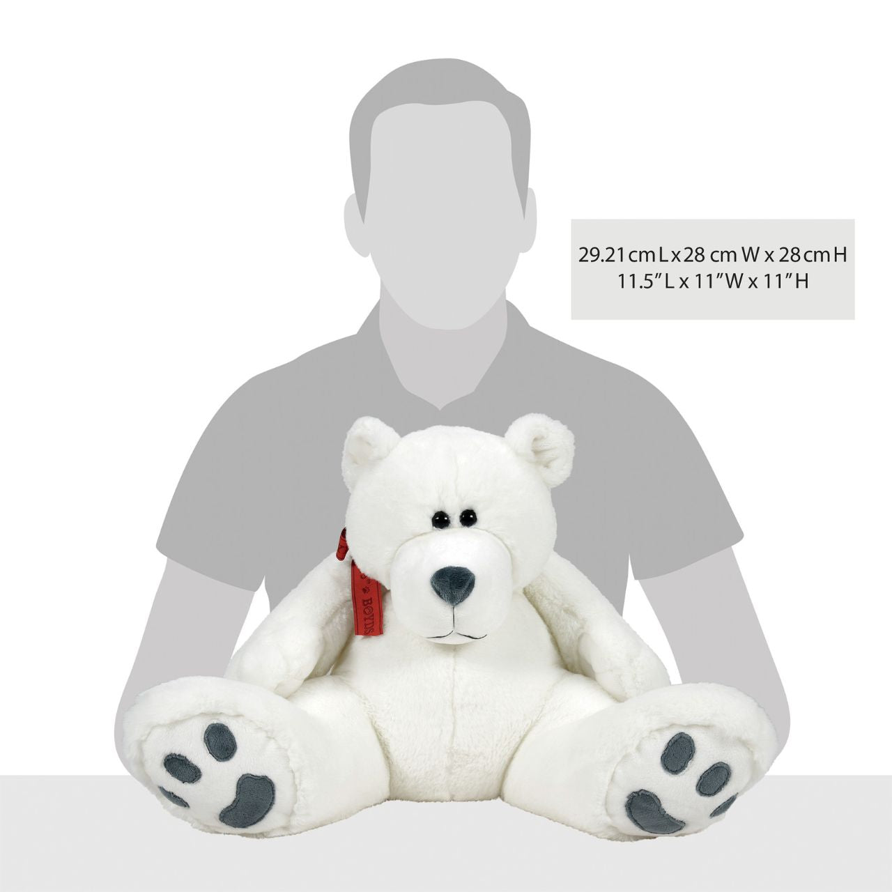 Adored by teddy bear lovers young and old, each Boyds Bears heirloom will paw prints on your heart. The super soft Bubba Pearl is part of the Boyds Bears 45th anniversary collection. Adorned with a commemorative anniversary ribbon.
