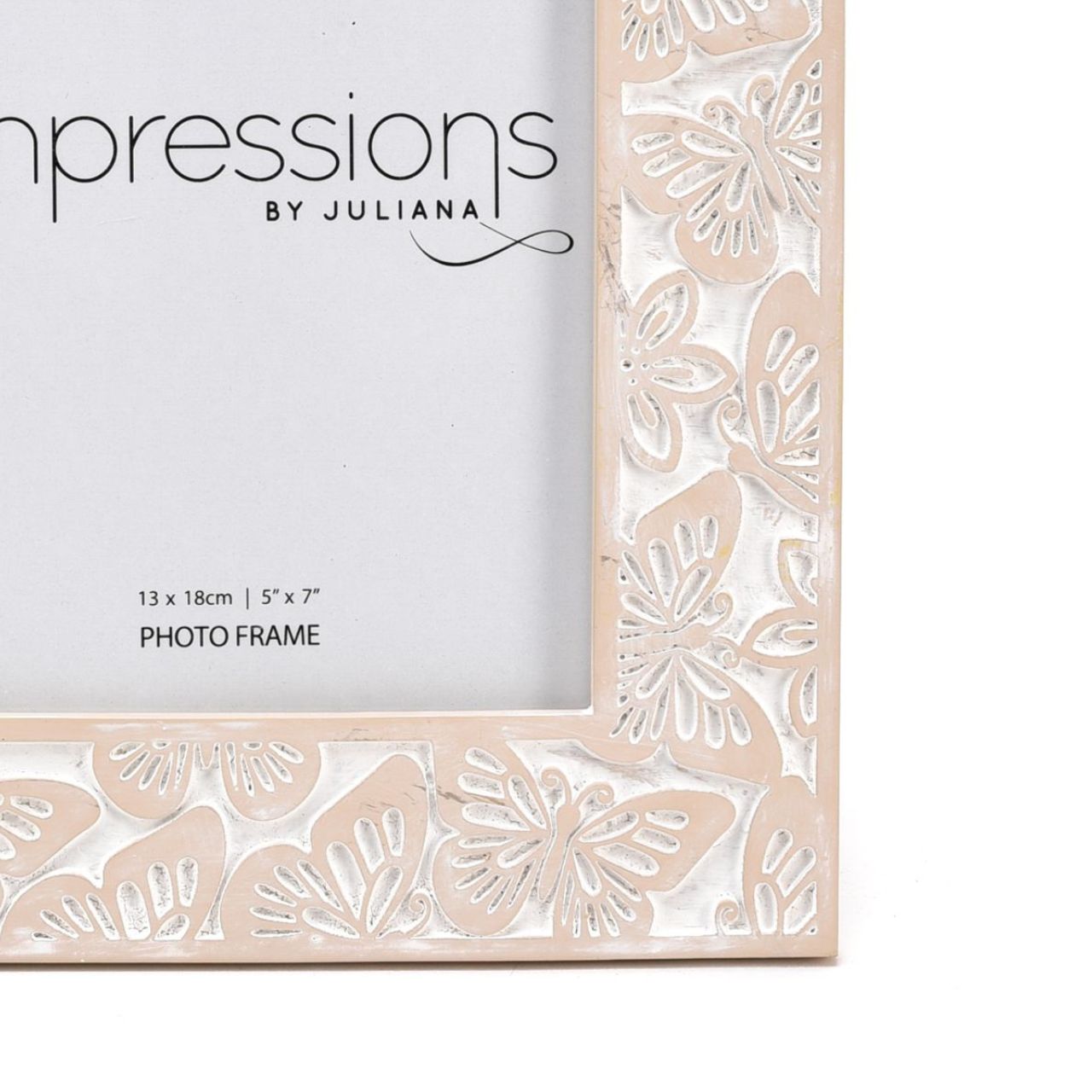 Butterfly Embossed Resin Photo Frame 5" x 7" Bring a delicate touch of nature into your home with this stunning, embossed photo frame.