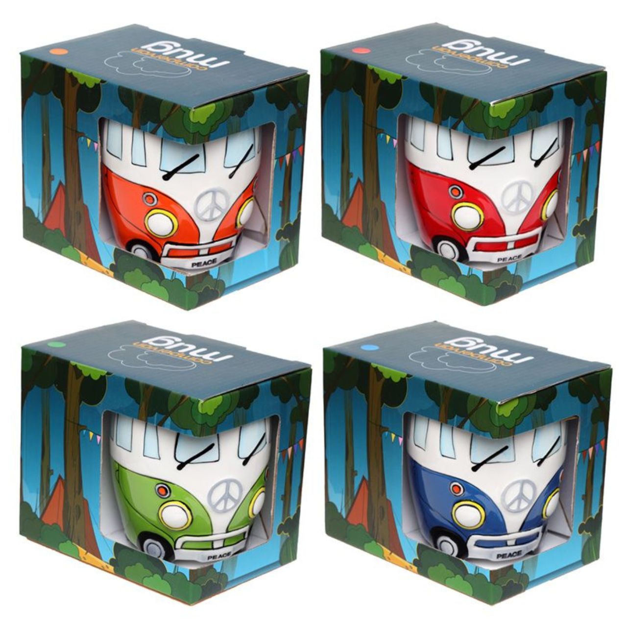 Volkswagen VW Camper Van Ceramic Shaped Mug  Camper Van Ceramic Shaped Mug