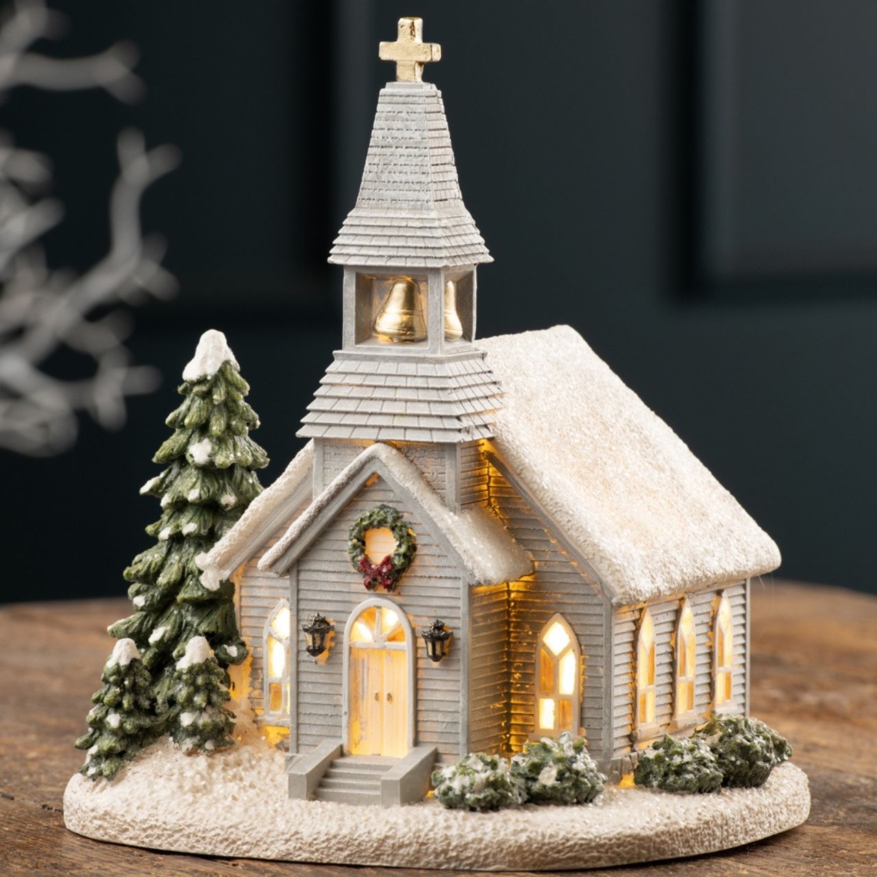 Christmas Church LED by Aynsley Transform your living space into a festive masterpiece with the Aynsley Christmas Figurines collection. Order these timeless pieces today and let the magic of the season come to life in every corner of your home.
