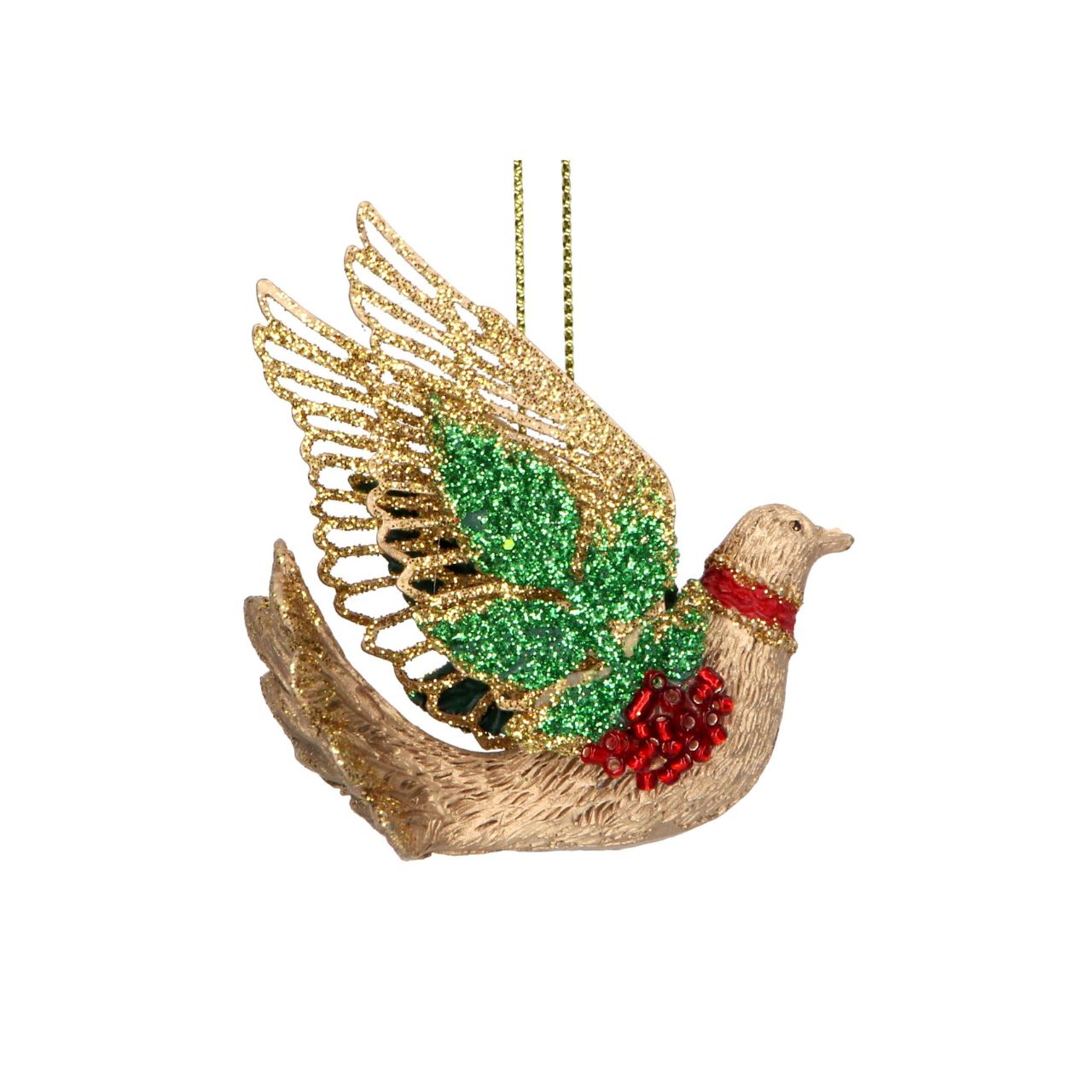 Gisela Graham Gold Dove with Wings Christmas Ornament Browse our beautiful range of luxury Christmas tree decorations, baubles & ornaments for your tree this Christmas.