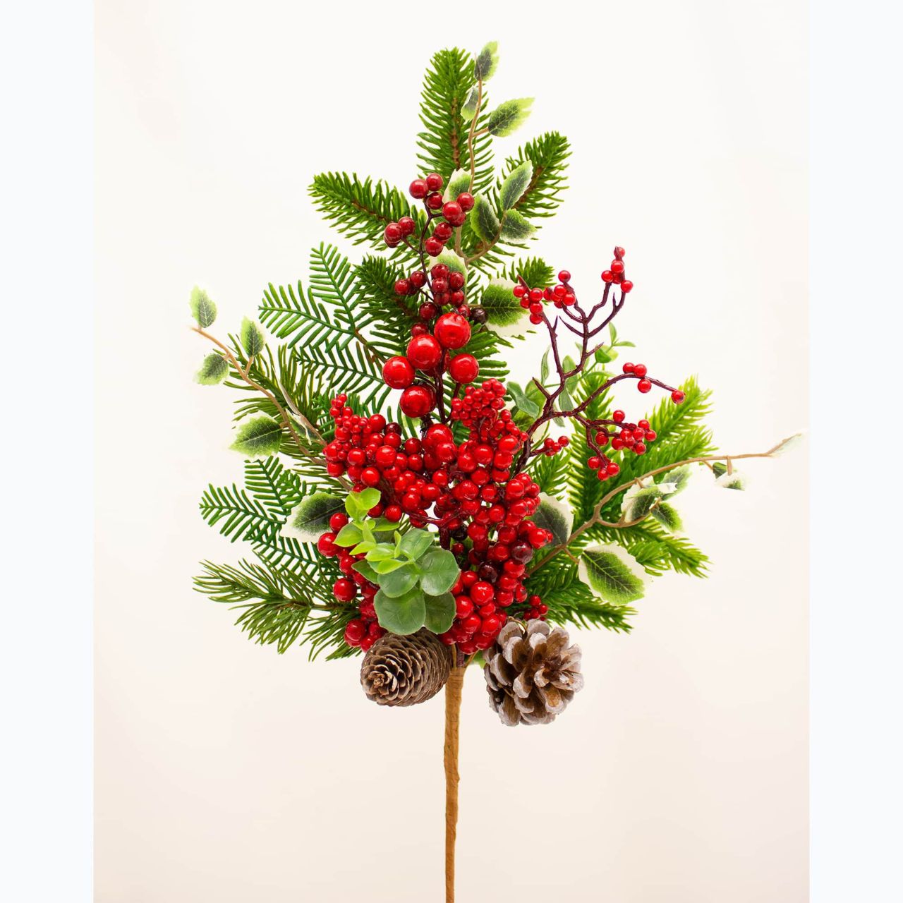 Enchante Christmas Festive Gathering Stem 56 cm  Experience the holiday season with the Enchante Christmas Festive Gathering Stem. Its vibrant colours and classic design make it perfect for any festive gathering. Enjoy the rich hues and festive flair right from your home.