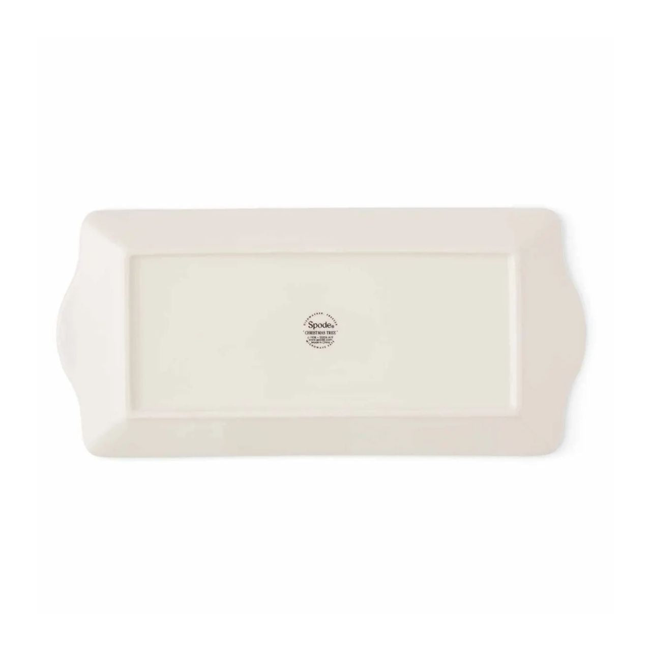 Whether you're hosting Christmas dinner, a casual lunch or Christmas Eve party, use this Christmas Tree sandwich tray from Spode for classic seasonal style. It's decorated with green borders, boughs of holly and mistletoe, and a traditional tree that calls to mind memories of Christmases past.