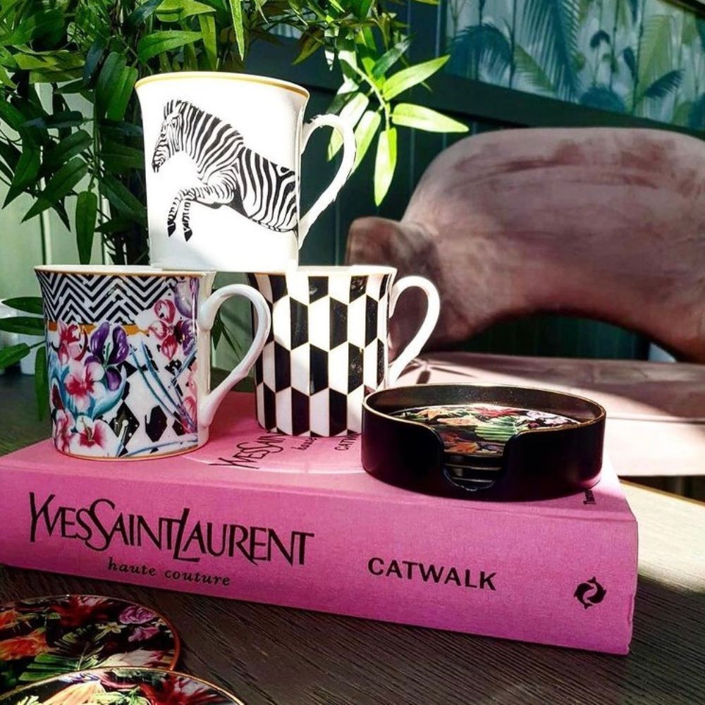 Mindy Brownes Circus Frenzy Cups Set 6 These circus inspired Mindy Brownes cups are colourful and exotic and will bring a element of fun to your kitchen décor. Ideal house warming gift, new home, birthday or general occasion. New bone china, dishwasher & microwave safe presented in a stunning royal blue Mindy Brownes presentation box.