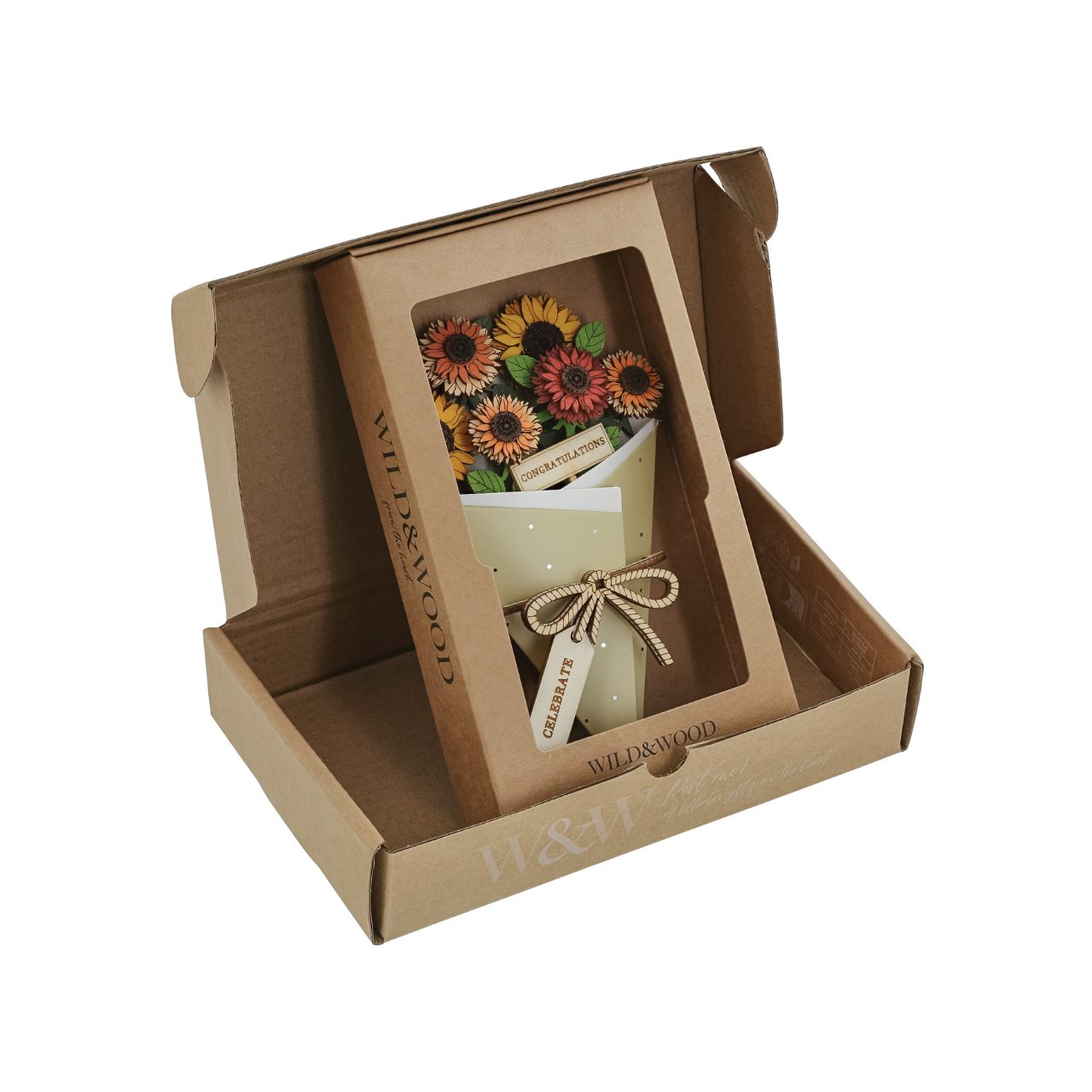 Surprise and delight someone with a beautiful bouquet figural card - Send them loads of love through the post with our letterbox inspired 3D figurine card.