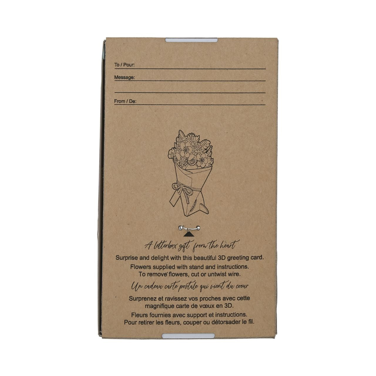 Surprise and delight someone with a beautiful bouquet figural card - Send them loads of love through the post with our letterbox inspired 3D figurine card.