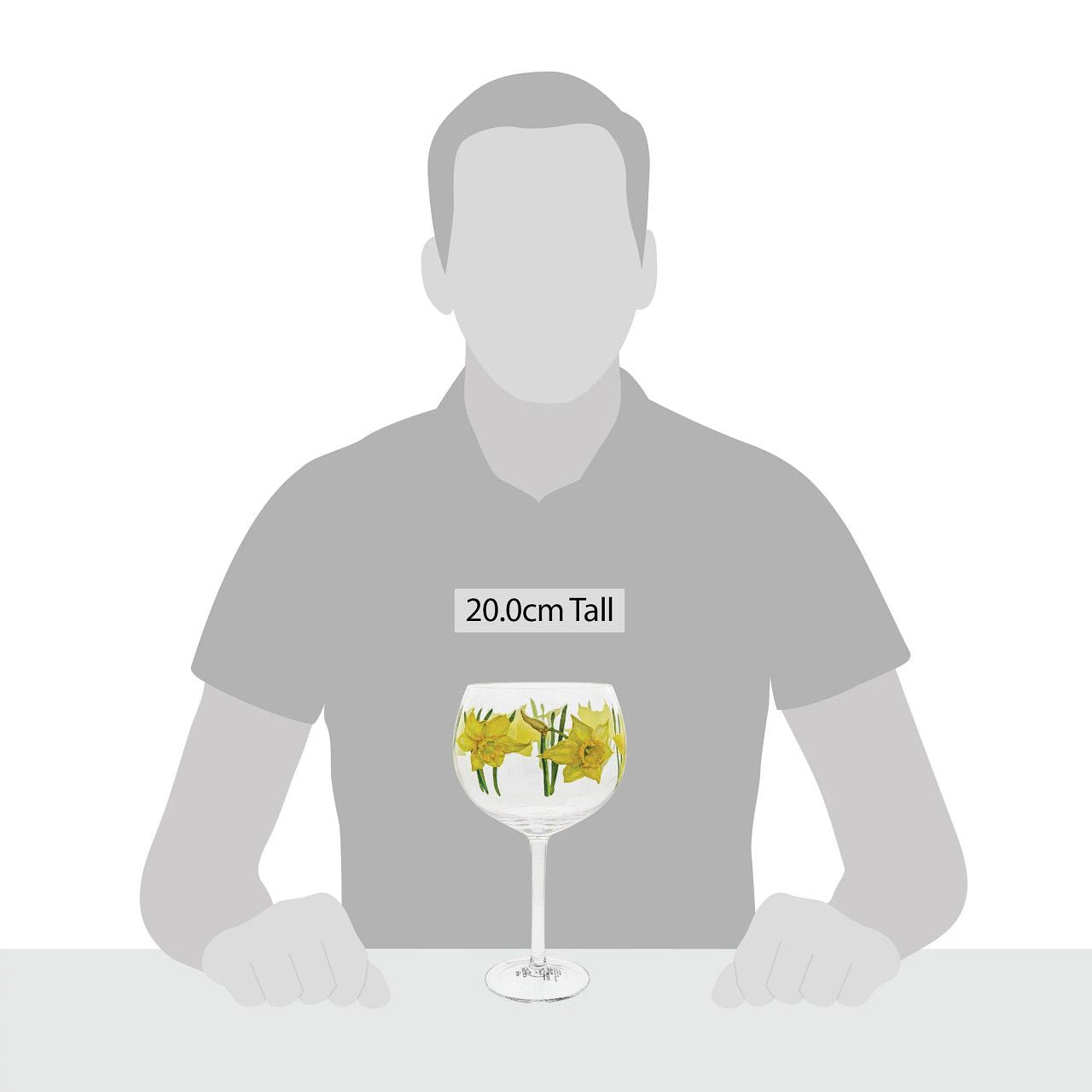 Copa Daffodil Gin Glass The Daffodil gin glass is ideal for celebrating a new path. Daffodils signify the beginning of springtime, they represent rebirth and new beginnings, and so, they are the perfect gift to help someone special celebrate new achievements and goals. Pair with a fresh lemon gin and tonic for a refreshing gift.