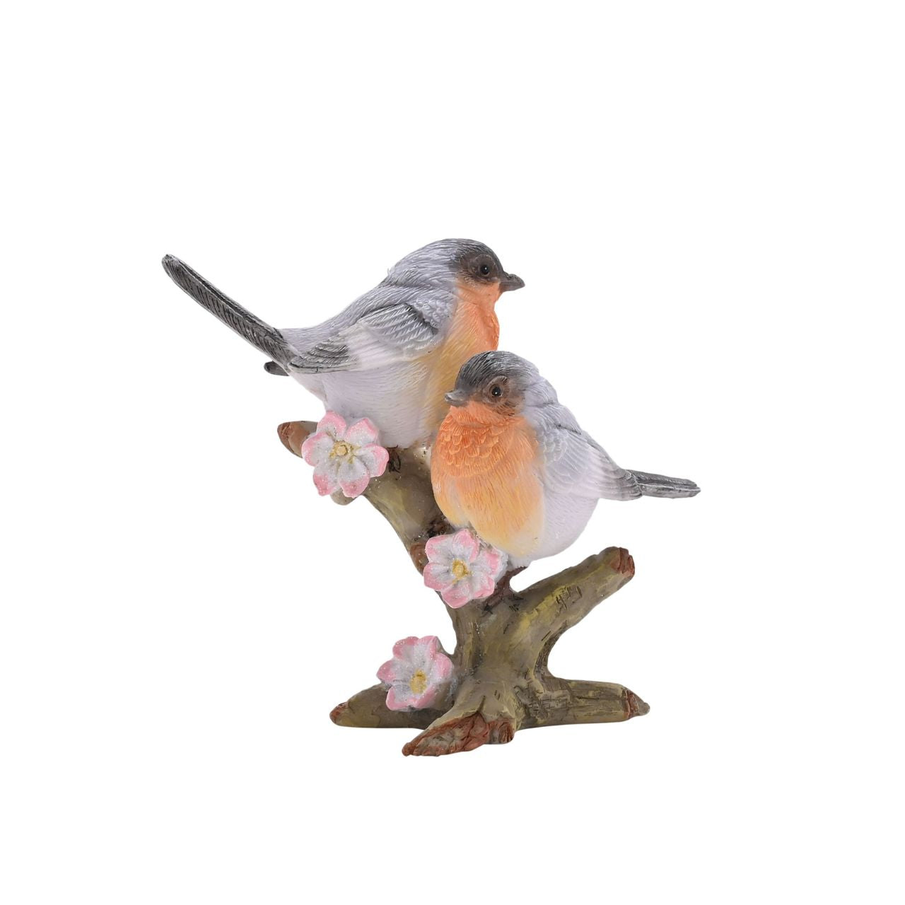 Country Living Birds On A Branch Resin Figurine