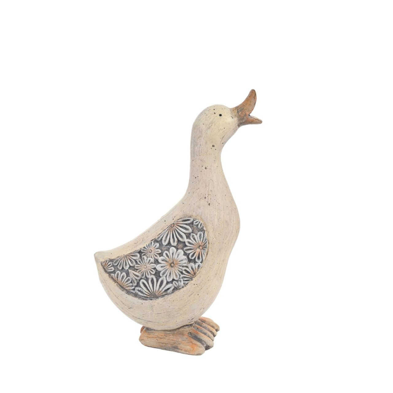 Welcome the charm of the countryside into your retail collection with the delightful Country Living duck figurine. For spring, this adorable figurine is designed to capture the essence of a quaint country cottage, bringing a touch of rustic elegance into the home.