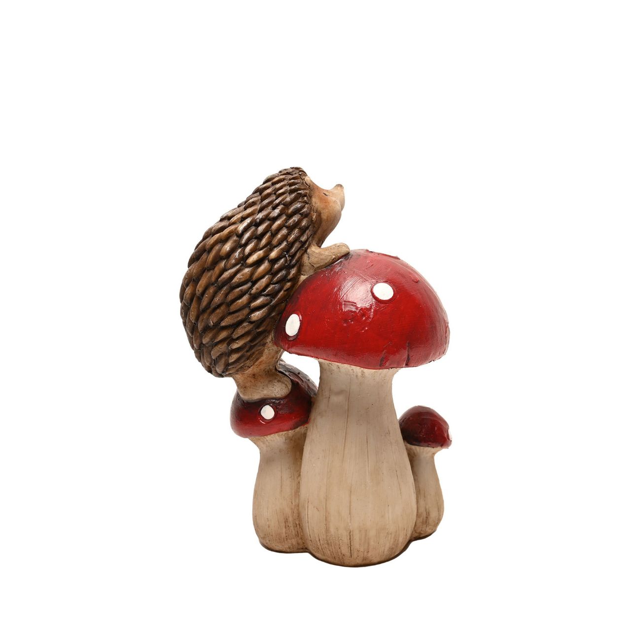 Bring some vibrant colour and life to an indoor or outdoor space with this charming hand painted hedgehog climbing mushrooms figurine by COUNTRY LIVING. Country Living - gift and home bringing you closer to the great outdoors.