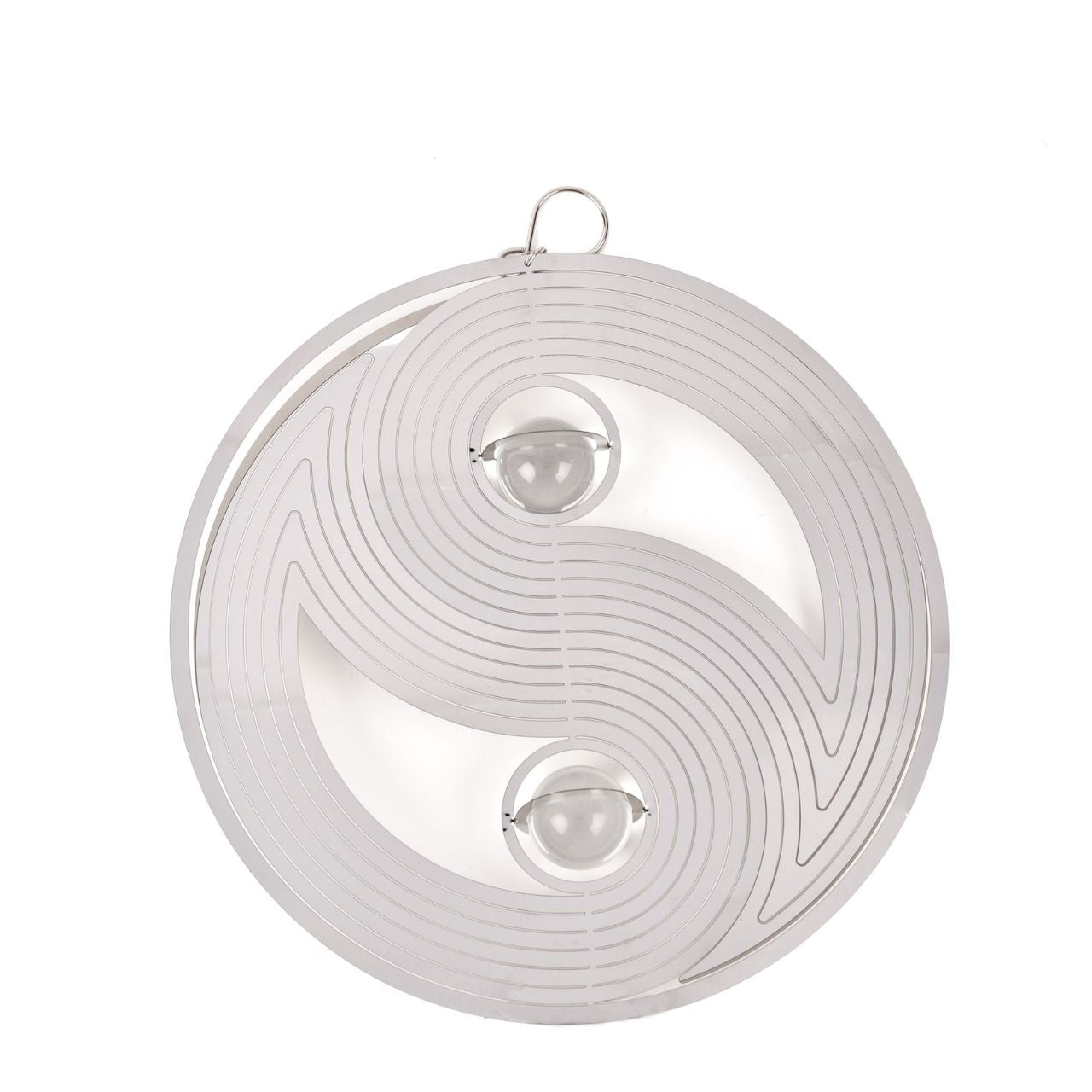Suncatcher Country Living Yin and Yang Garden Spinner A charming silver metal wind spinner perfect for hanging from a tree or in a window. From The Collection by Country Living - gift, garden and home bringing you closer to the Great British outdoors.