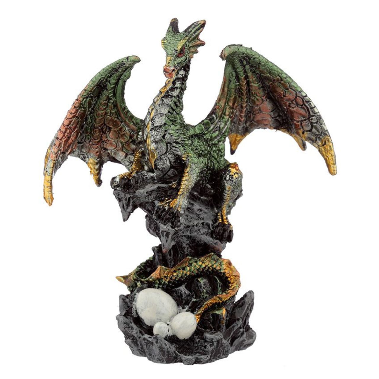 Dark Legends Guardian Mother Dragon - Material: Resin - Height 9.5-10.5 cm Width 5-9 cm Depth 5-6 cm - Available in Green, Purple or Pink