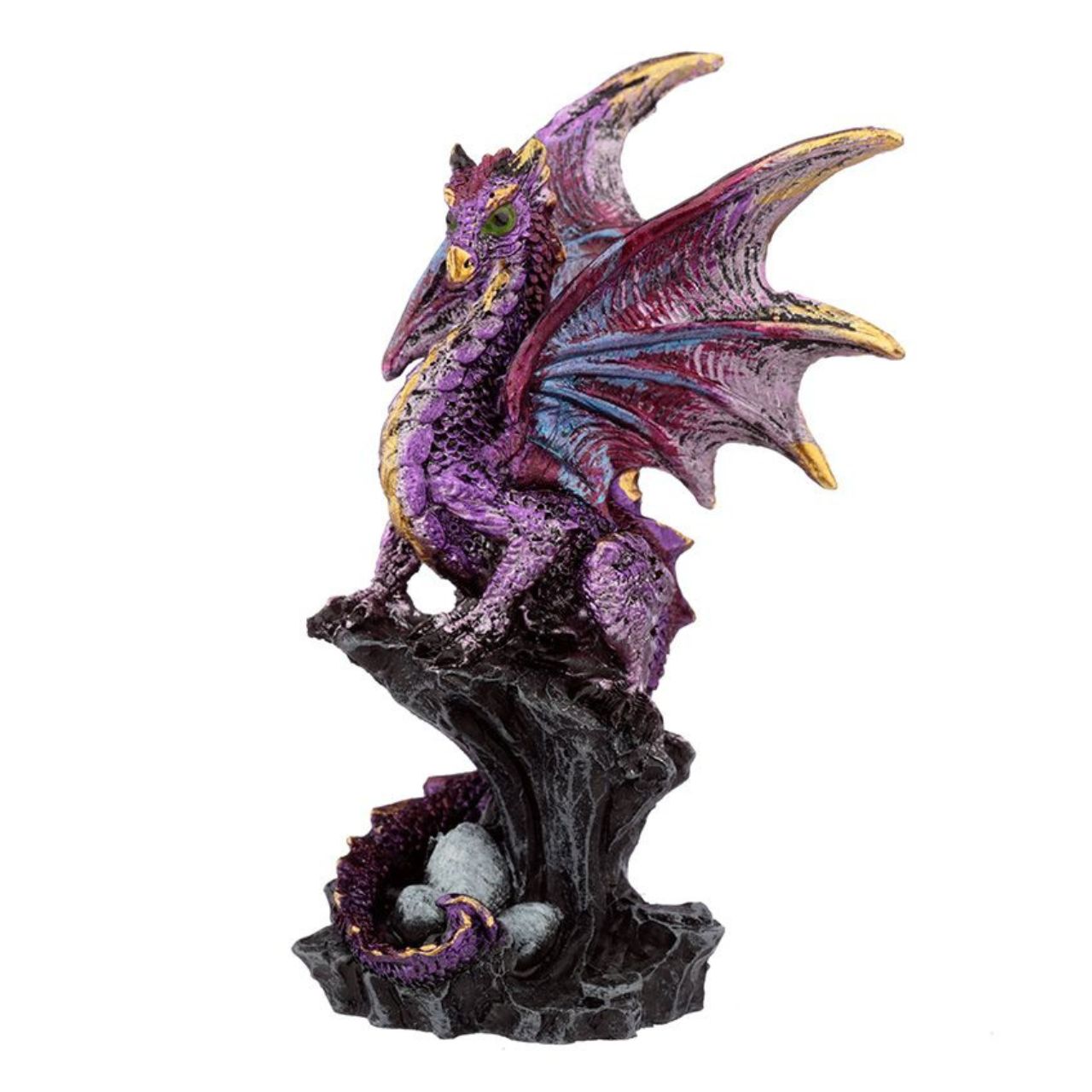 Dark Legends Guardian Mother Dragon - Material: Resin - Height 9.5-10.5 cm Width 5-9 cm Depth 5-6 cm - Available in Green, Purple or Pink
