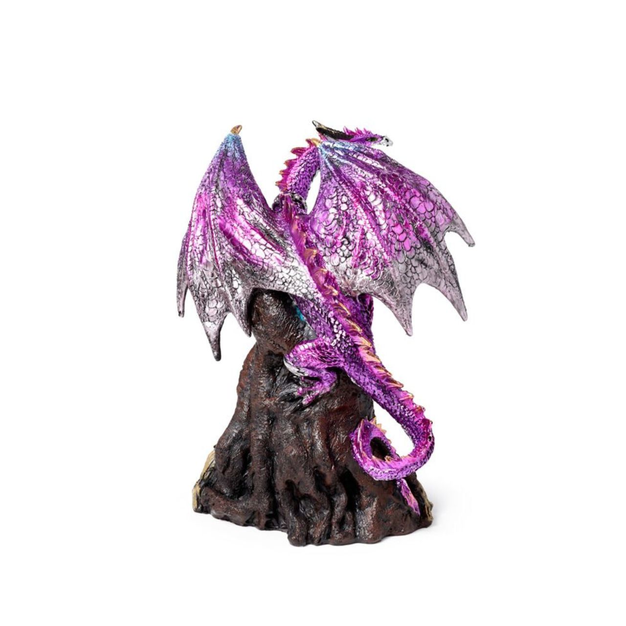 The Dark Legends LED Keeper of the Death Gate Amethyst Dragon is a striking collectible that combines artistry with subtle illumination. Crafted with detailed features and finished in a rich amethyst hue, this dragon brings a touch of mystical elegance to any space.