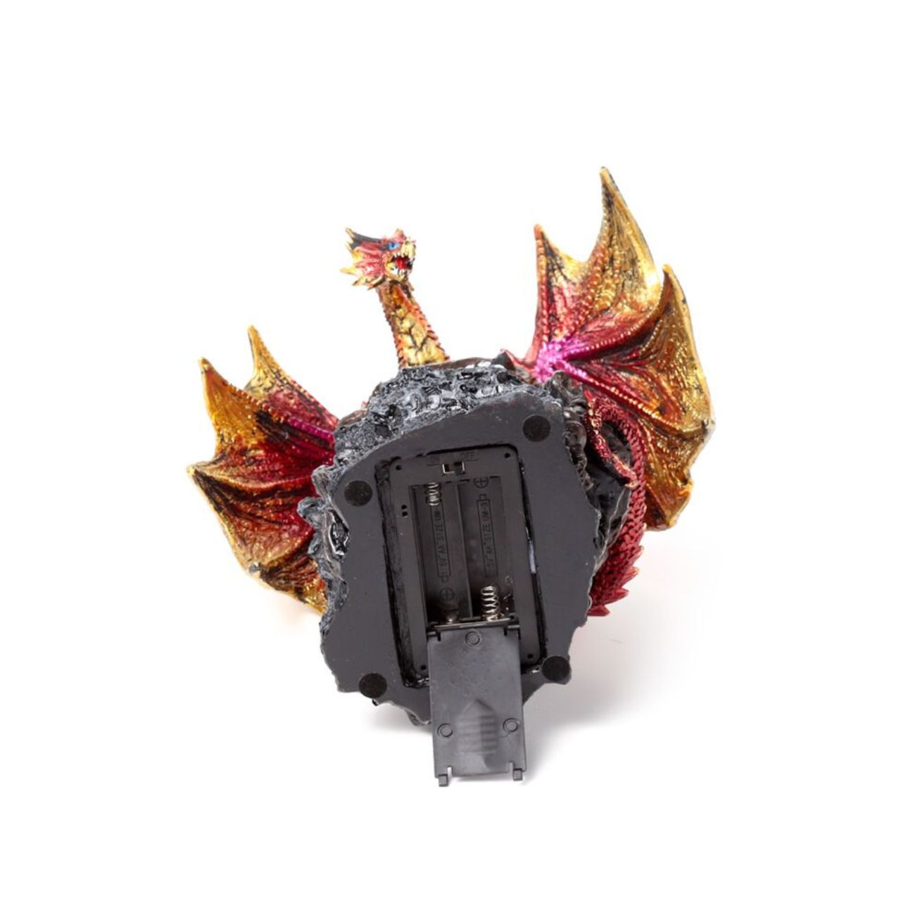 The Dark Legends LED Keeper of the Death Gate Ruby Dragon is an exquisite collectible that merges mythic allure with modern illumination.