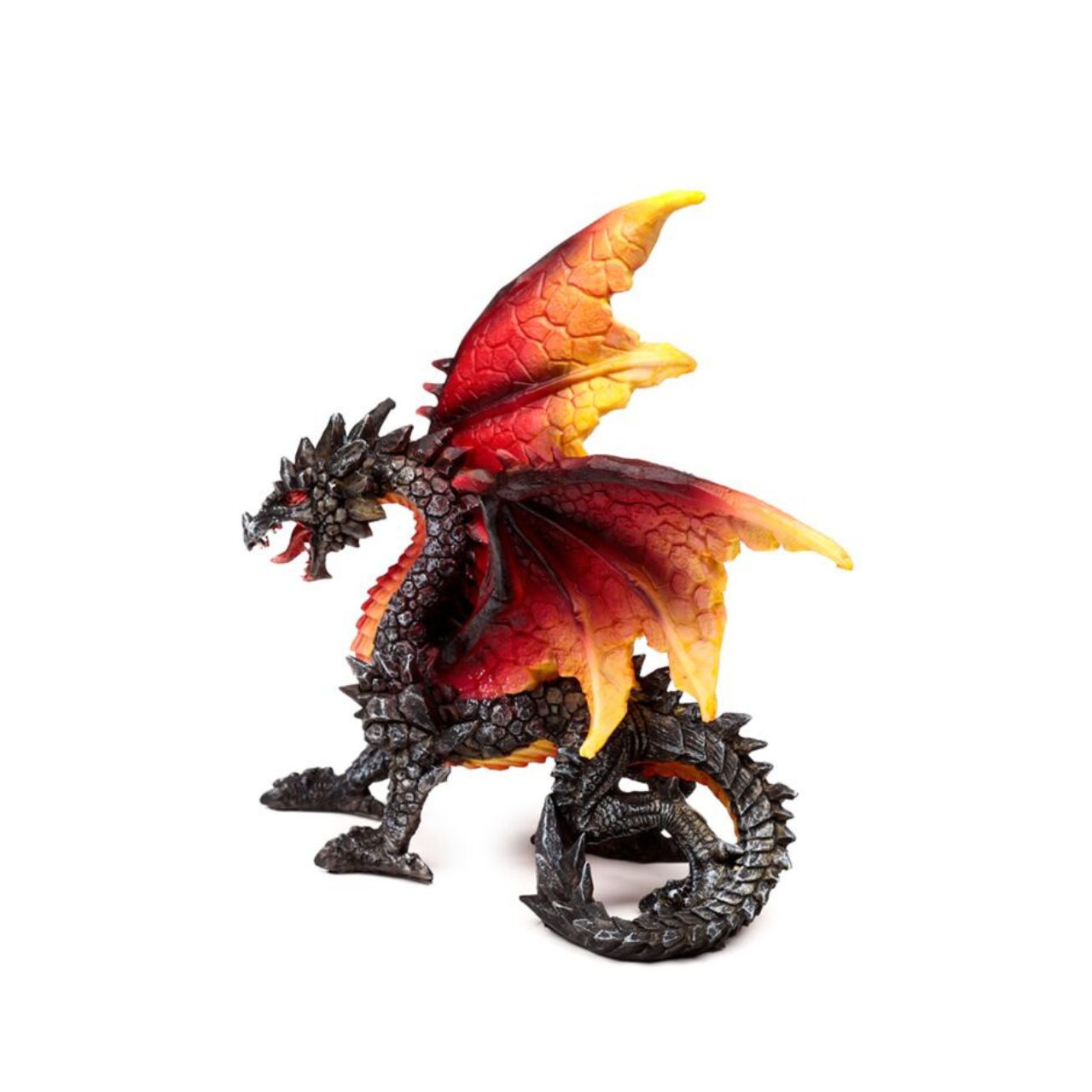Embody the mystique of the night with the Dark Legends Protector of the Night Obsidian Fire Dragon. Crafted with striking obsidian hues and fiery accents, this piece exudes power and elegance.