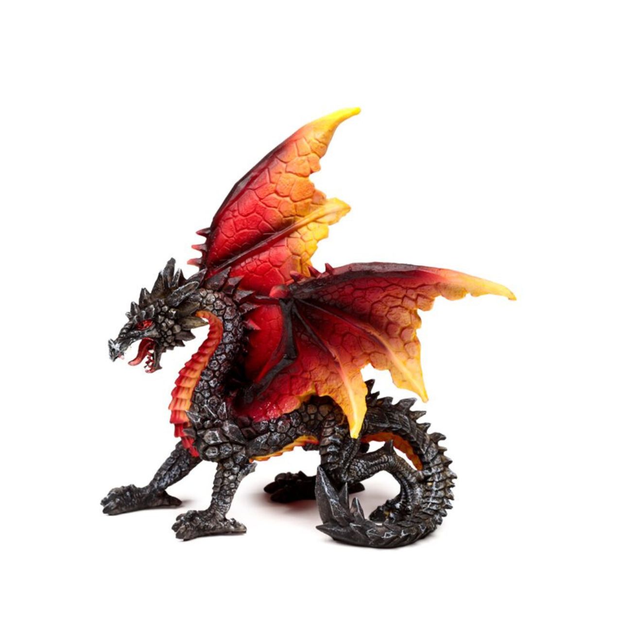Embody the mystique of the night with the Dark Legends Protector of the Night Obsidian Fire Dragon. Crafted with striking obsidian hues and fiery accents, this piece exudes power and elegance.