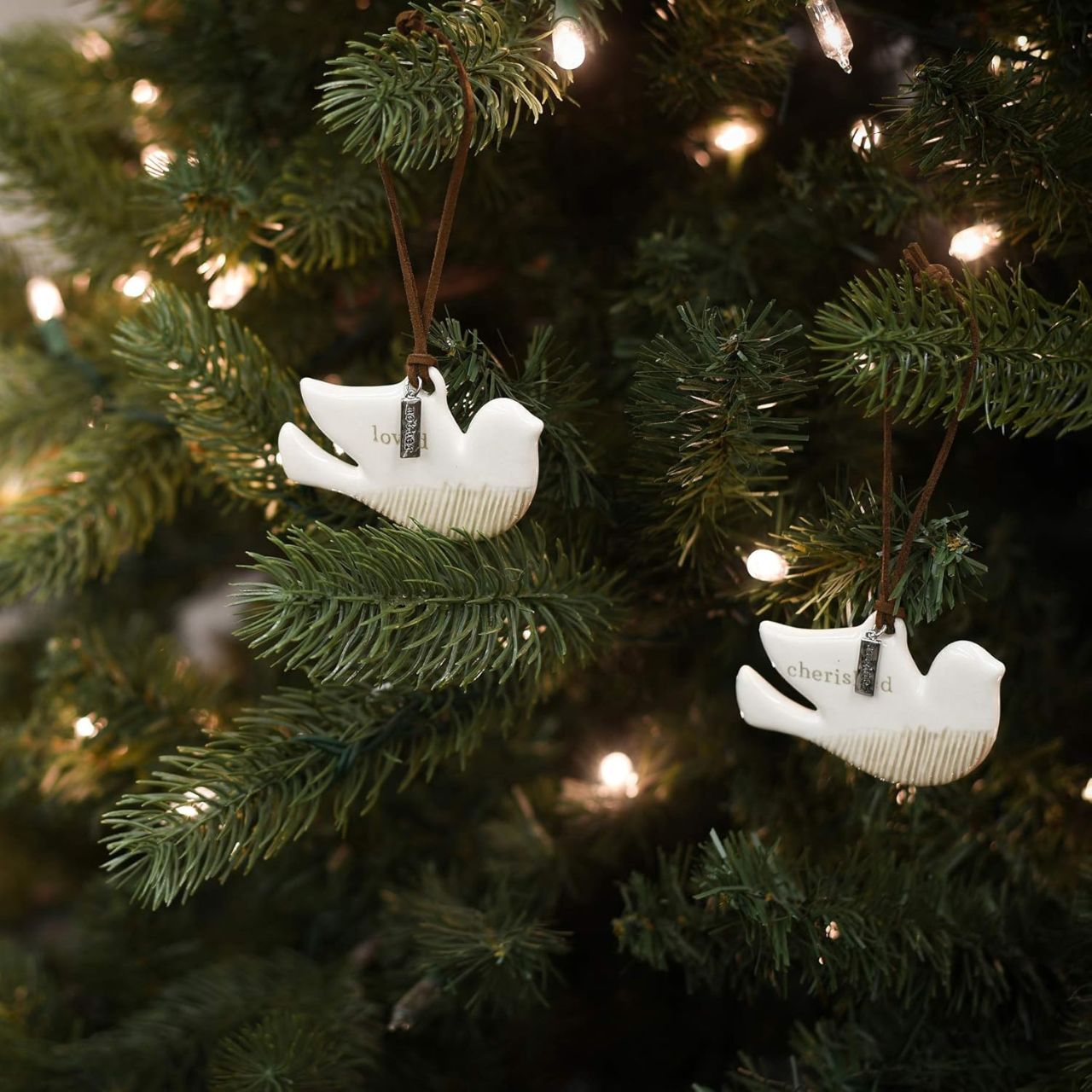 Demdaco Mother and Daughter One to Keep, One to Share Ornament Set