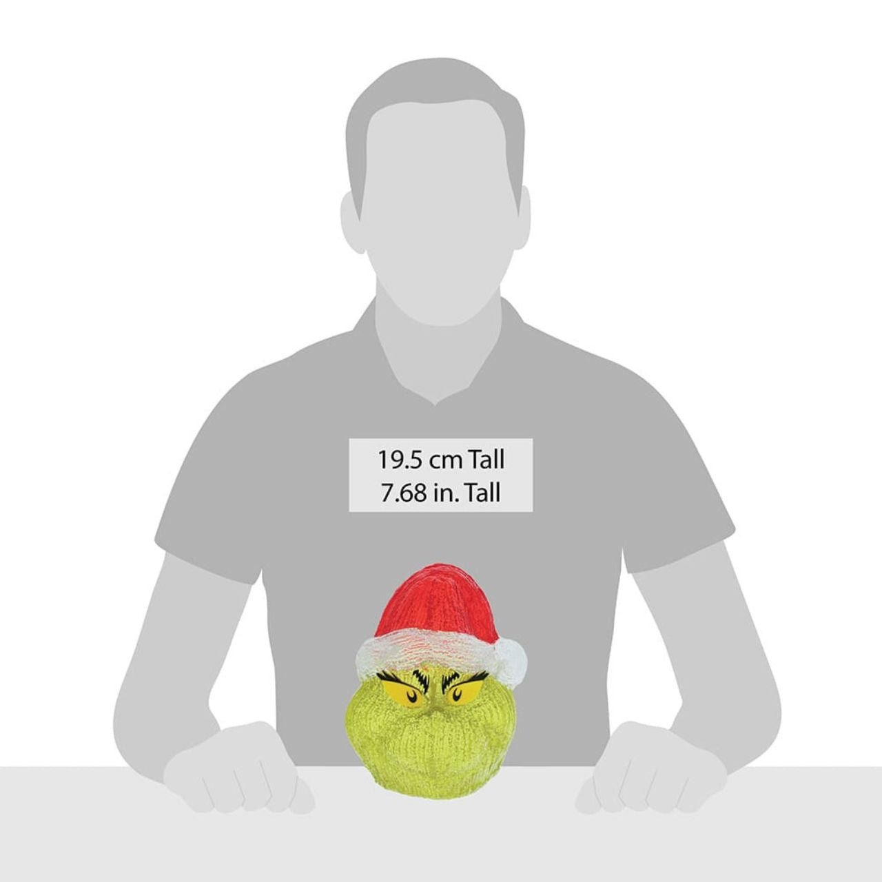 This Santa Grinch will make the perfect nightlight this Christmas season with its battery operated timed light up feature that provides 6 hours on and 18 hours off.