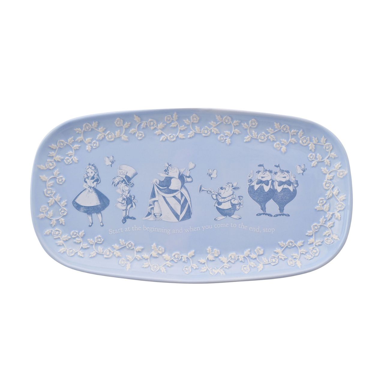 A Disney Alice in Wonderland Serving Plate, an officially licensed product that is tailor-made for superfans.