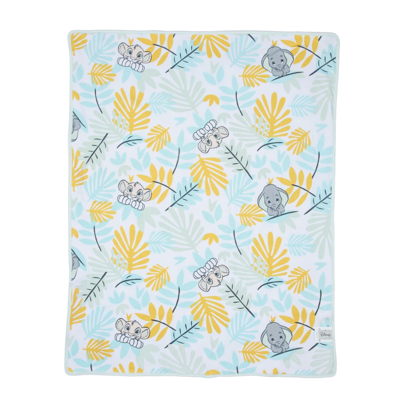 Marie, Thumper and Dumbo all join Simba in this gender-neutral ABC baby blanket. The generously sized blanket is ideal to encourage tummy time with newborns or to help toddlers learn their ABCs. Made from 100% cotton ensures it is both cosy and gentle on the most delicate skin.