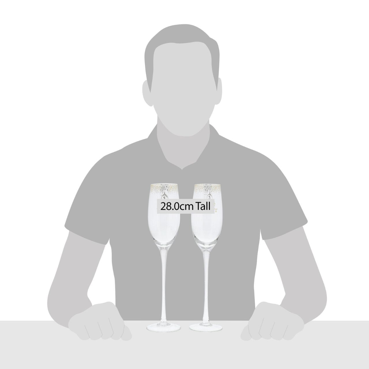 Beauty and the Beast Belle Wedding Toasting Glasses Raise a toast in Disney style with our Beauty and the Beast glasses. The set of two glasses are the perfect gift and keepsake for the happy couple to use for their fairy tale wedding. Packed in a Disney branded window gift box.