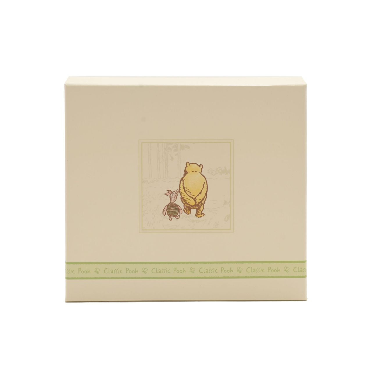 Disney Classic Pooh Heritage Photo Album Box My First Photos  This Winnie the Pooh keepsake photo album has been designed to reflect E.H. Shepard's original illustrations from the original A. A. Milne books, to be cherished for many years. Includes 80 photo sleeves.