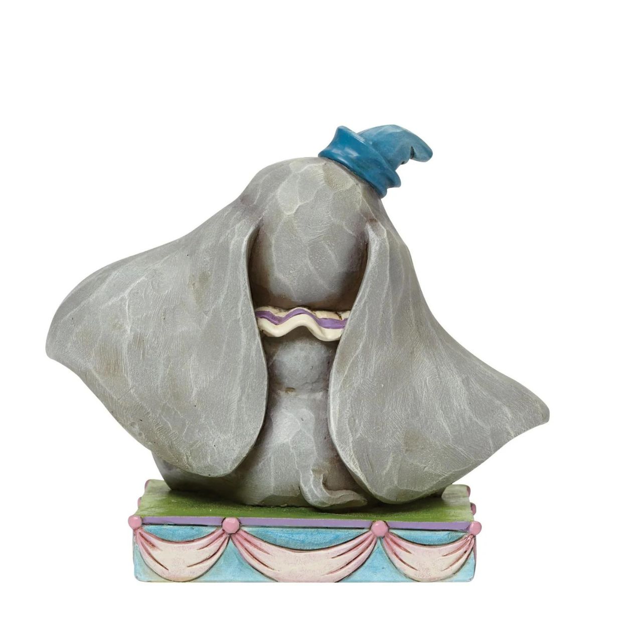 Jim Shore Disney Baby Mine - Dumbo Figurine Baby Dumbo's sweet smile and innocent wide eyes are perfectly captured by award winning artist and sculptor, Jim Shore. The figurine is made from cast stone. Packed in a branded gift box.