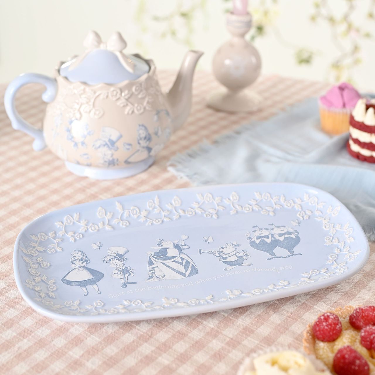A Disney Alice in Wonderland Serving Plate, an officially licensed product that is tailor-made for superfans.