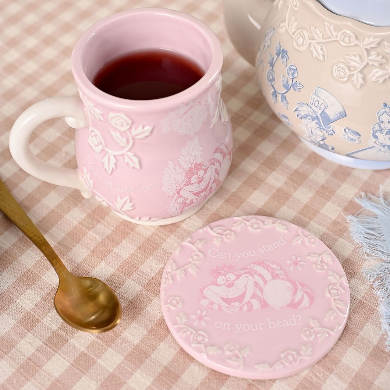 A Disney Alice in Wonderland Set of 4 Coasters, officially licensed products that are tailor-made for superfans.