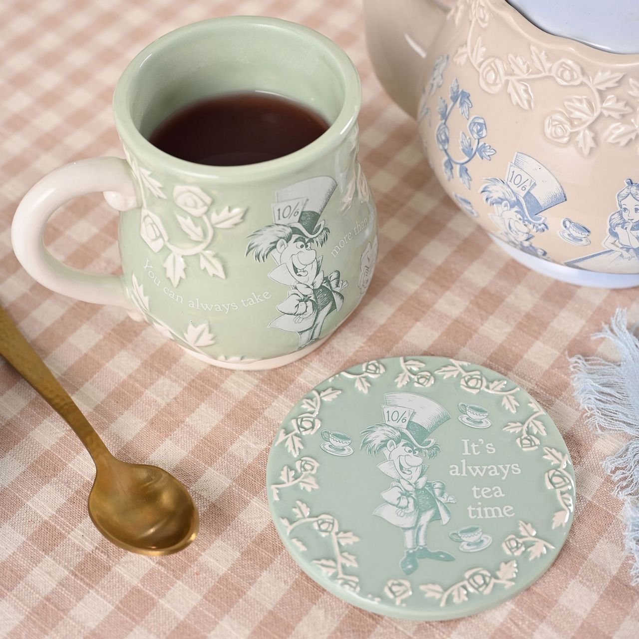 A Disney Alice in Wonderland Set of 4 Coasters, officially licensed products that are tailor-made for superfans.