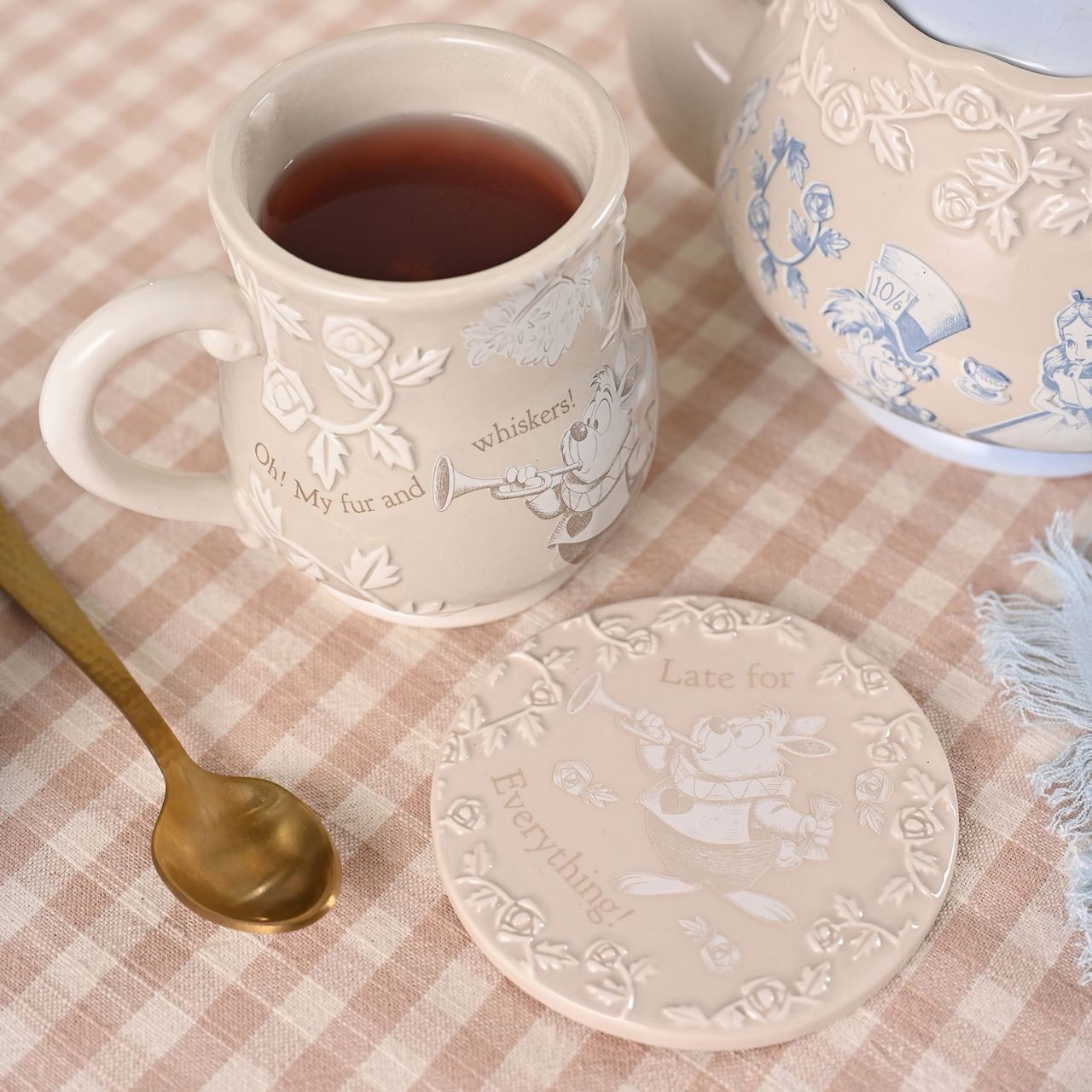 A Disney Alice in Wonderland Set of 4 Coasters, officially licensed products that are tailor-made for superfans.