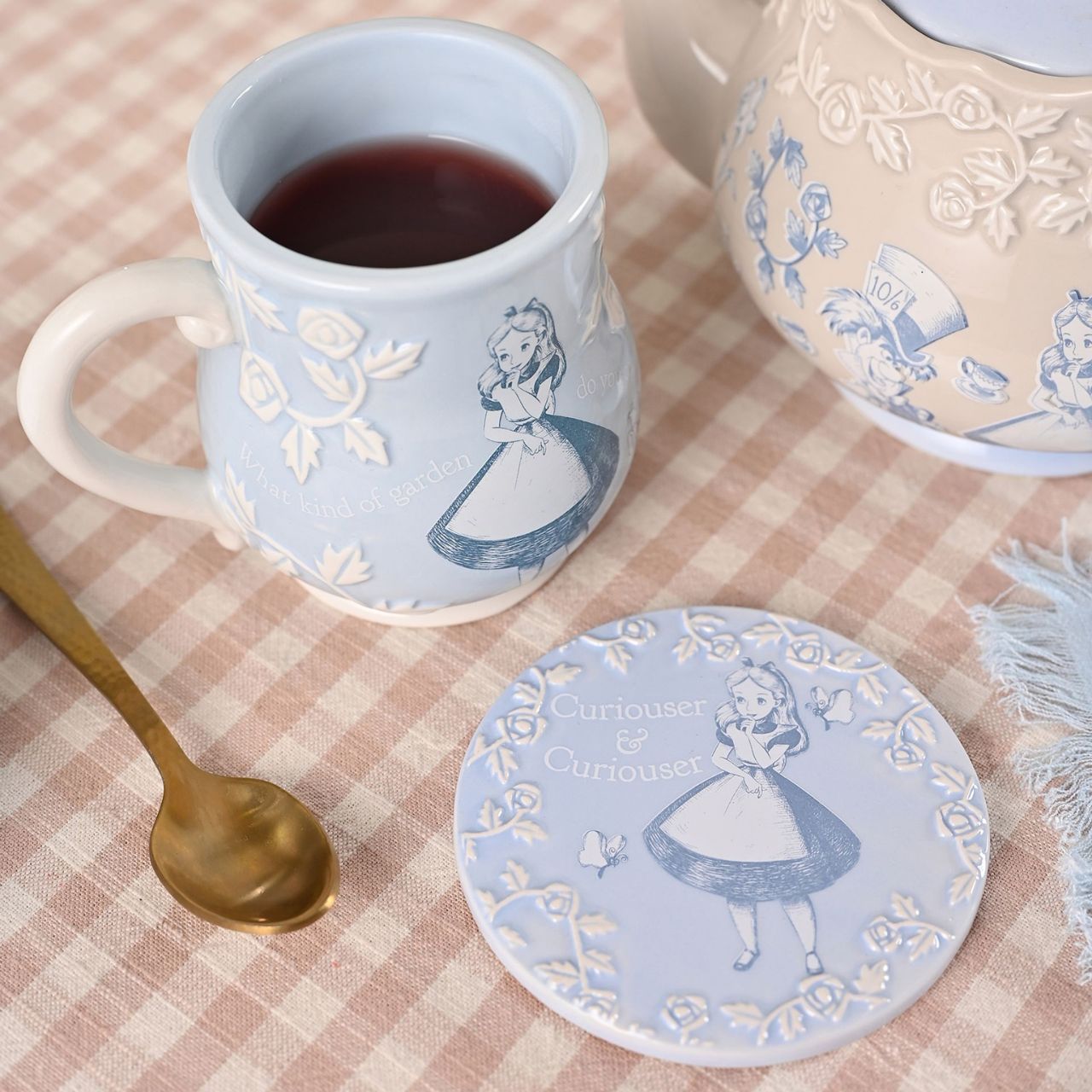 A Disney Alice in Wonderland Set of 4 Coasters, officially licensed products that are tailor-made for superfans.