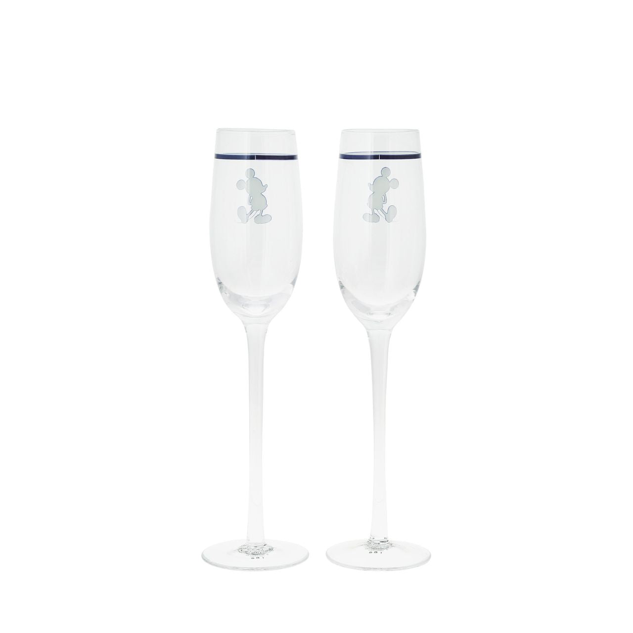 Introducing Disney silhouette Mickey Mouse Toasting Glasses - This set of two toasting glasses will elevate any celebration. With a touch of Disney magic these Toasting glasses feature the iconic and beloved silhouette of Mickey Mouse.