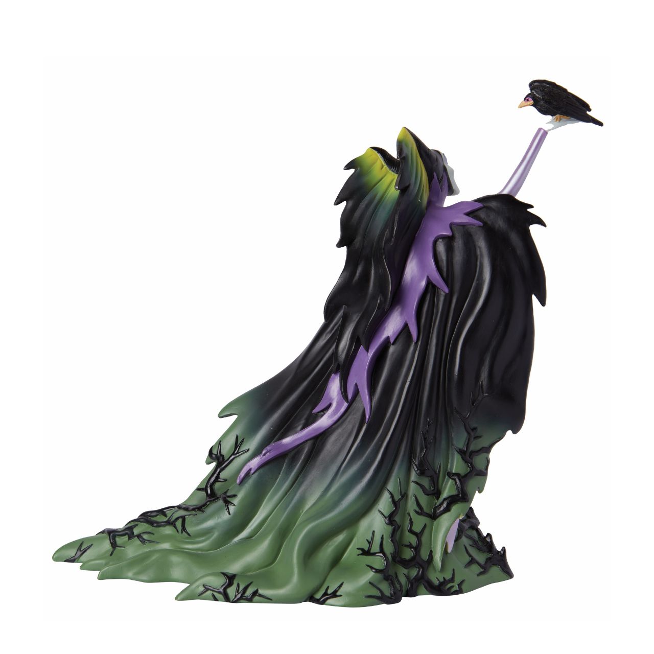 Part of the Disney Showcase Botanical collection, the Botanical Maleficent figurine sees Disney's iconic villain in her iconic headpiece and striking gown adorned with creeping black branches rising from the base.