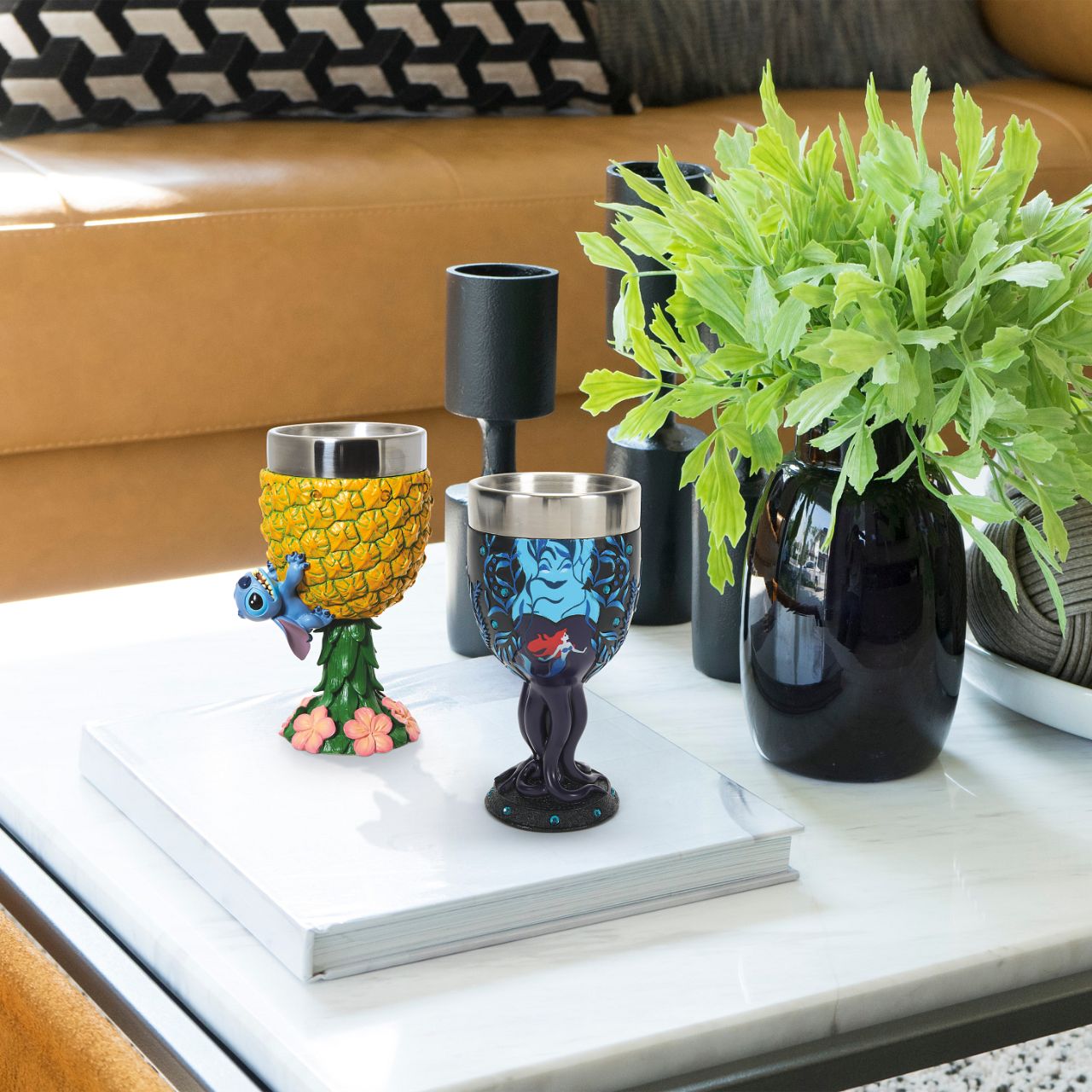 The Disney Showcase Little Mermaid Chalice Goblet is a sophisticated and elegant addition to any collection, featuring intricate details and high-quality craftsmanship. As a product expert, this goblet is a must-have for any fan of the beloved mermaid princess. With its expertly crafted design and sturdy construction, it is sure to impress and delight any collector or Disney enthusiast.