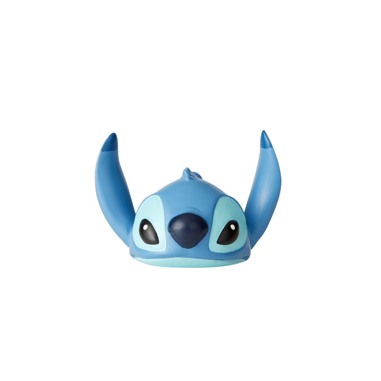 Stitch Laying Down Figurine by Disney Showcase Stubborn Stitch is still as cute as ever, and this little guy can't help but make you smile. Cute, clever and charismatic, Stitch's fun-loving nature is just what you need to brighten your day.