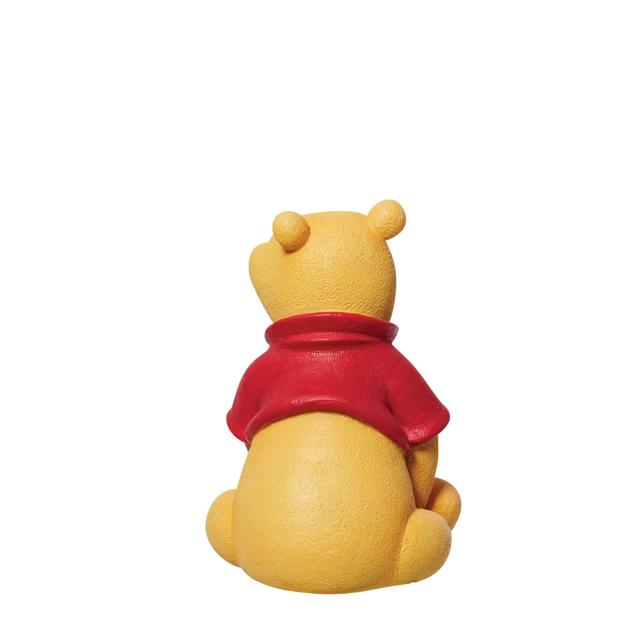 One of Disney's most beloved characters Winne the Pooh sits in an adorable pose. with incredible detail on Winnie the Pooh's shirt this is finished in a linen texture whilst his body has a velvetine texture. The perfect nursery décor.